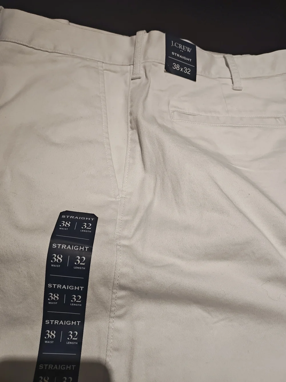 J. Crew Men's Straight-Fit Pants in White